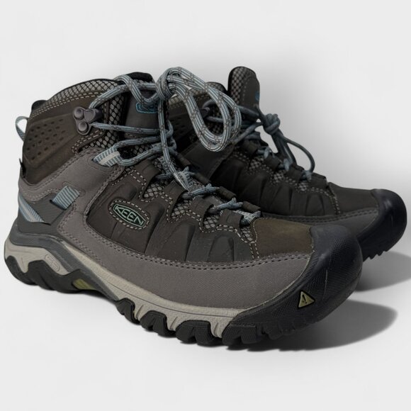 Keen Targhee III Mid WP Women’s Hiking Boot Magnet/Atlantic Blue Size 7 - Picture 3 of 13